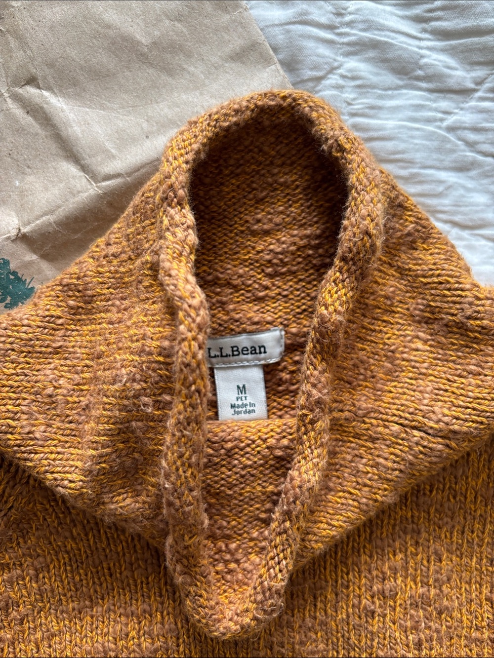LL Bean Cotton Ragg Sweater - Picture 4 of 8